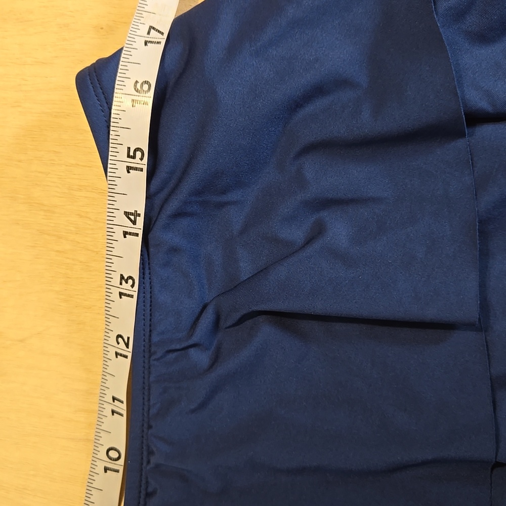 Navy Blue Ruffle Swim Bottom Size Lg - Picture 4 of 6